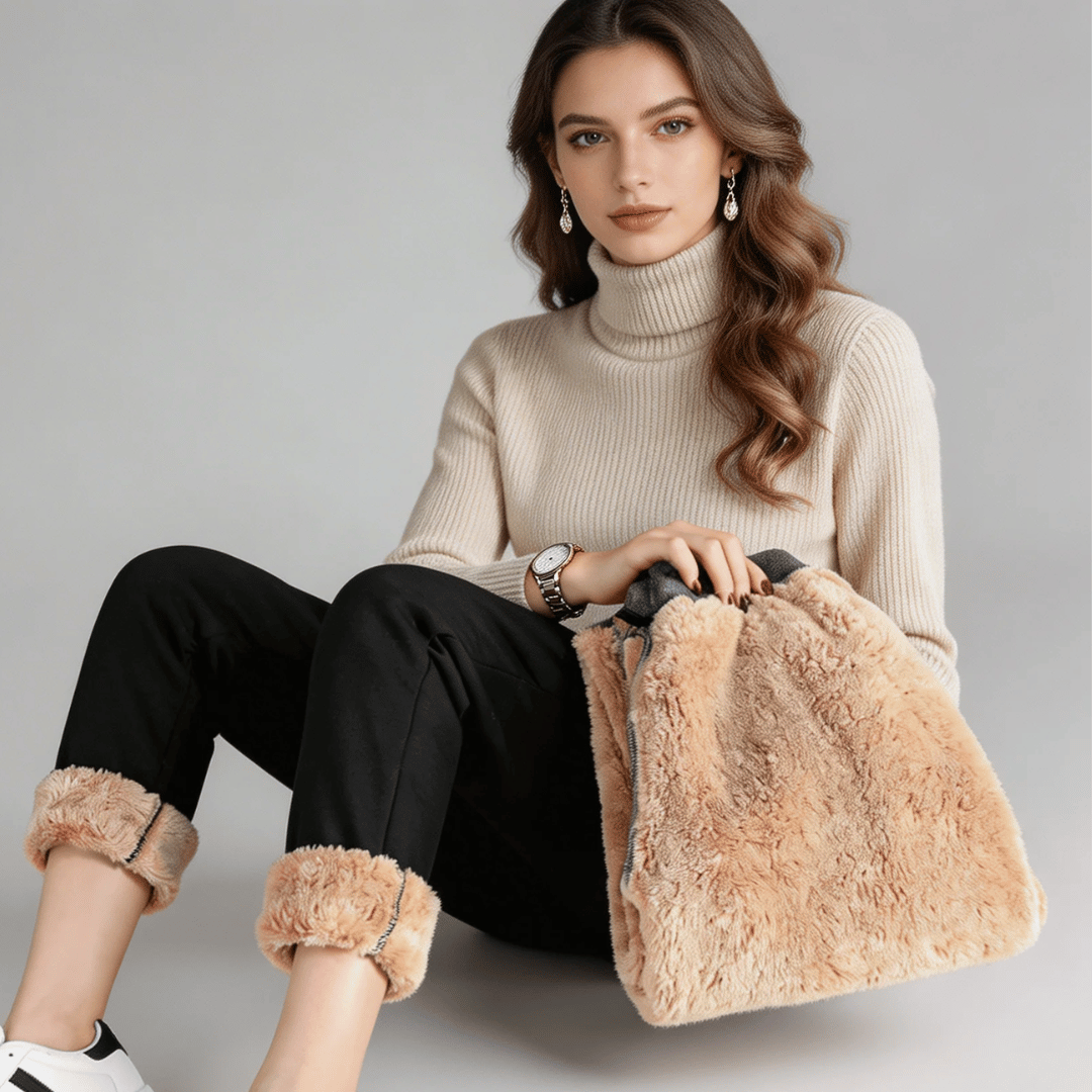 Calça Feminina de Moletom Peluciada