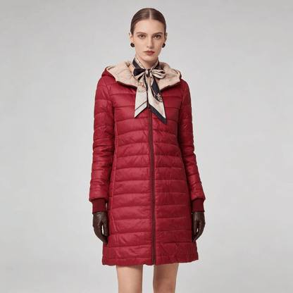 Jaqueta Feminina Puffer Longa com Pelúcia