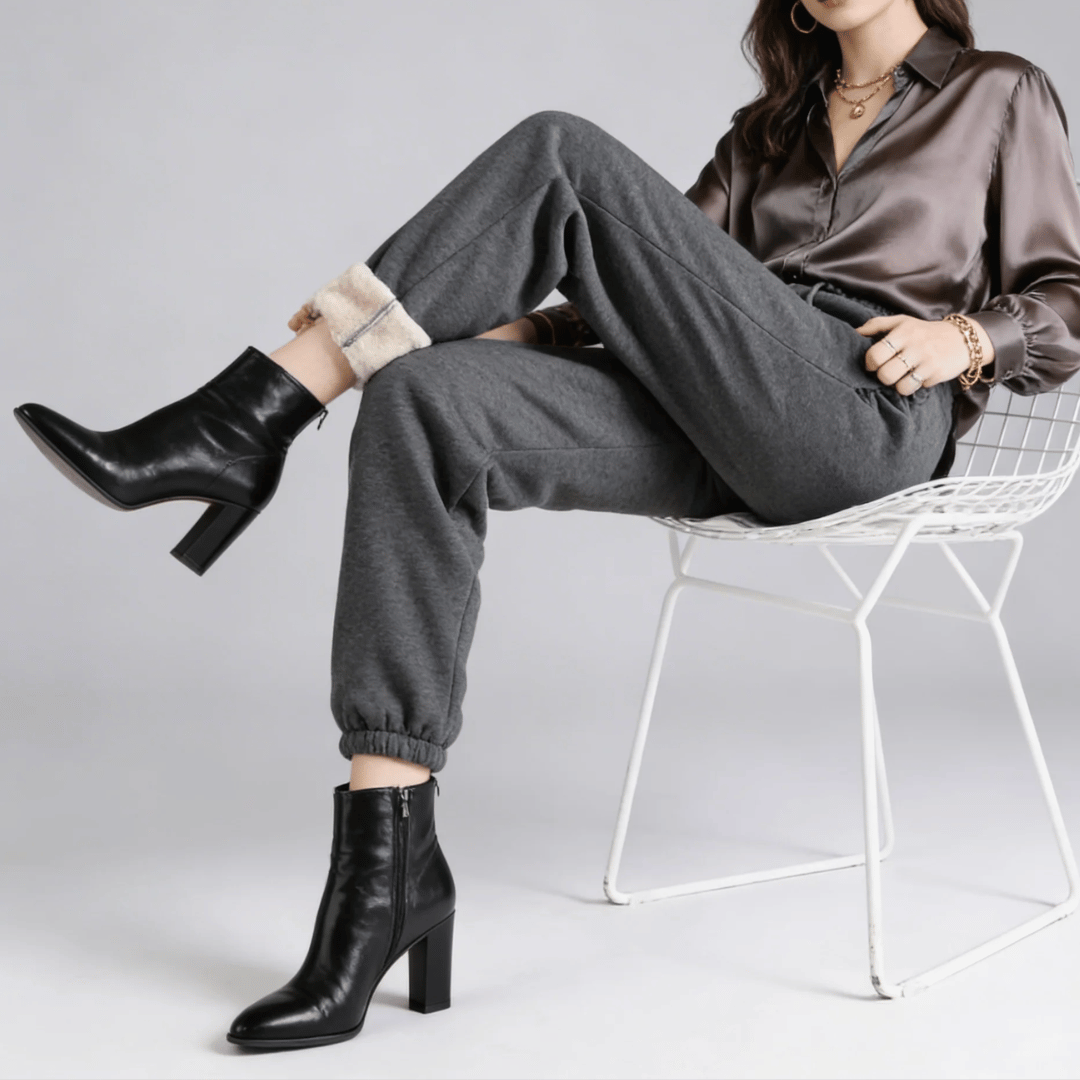 Calça Feminina de Moletom Peluciada