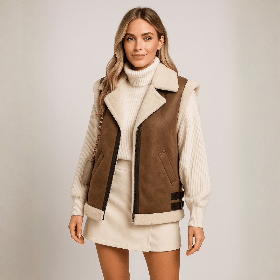 Maxi Colete Feminino com Pelo